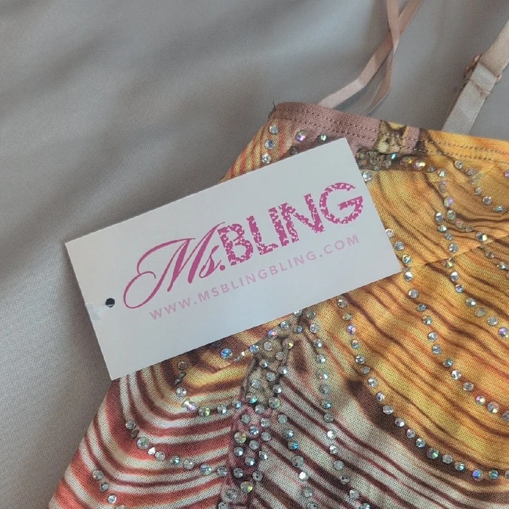 Colorful Beaded Dress with Spaghetti Straps - Picture 2 of 4